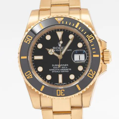 Rolex Submariner 116618LN 40mm Yellow gold Black