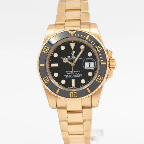 Rolex Submariner 116618LN 40mm Yellow gold Black 1