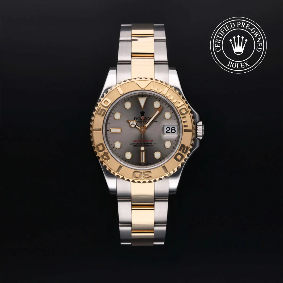 Rolex Yacht-Master 168623 35mm Yellow gold and Oystersteel Silver