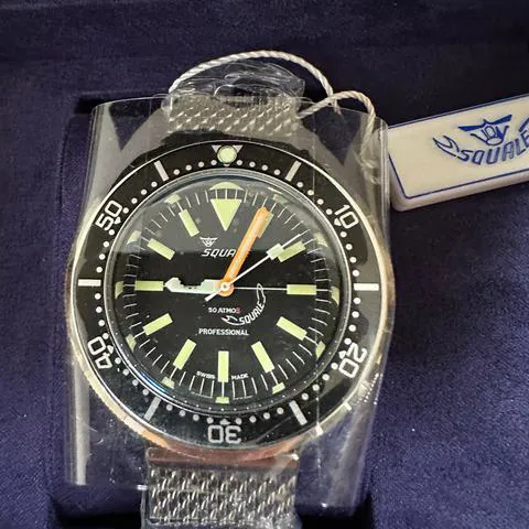 Squale 1521 42mm Stainless steel Black