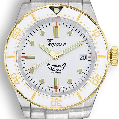 Squale 1545WTWT.AC 40mm Stainless steel White 1