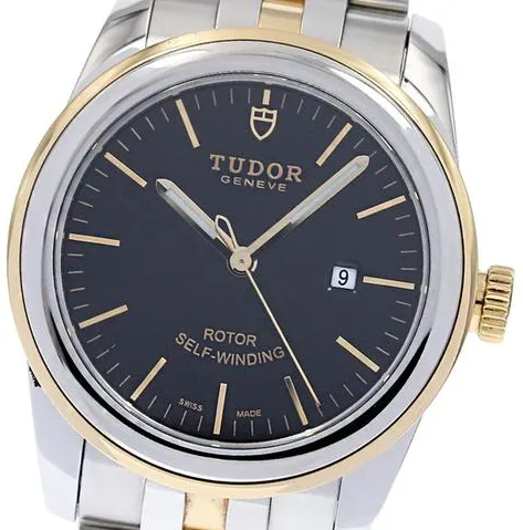 Tudor Glamour 53003 31mm yg Black