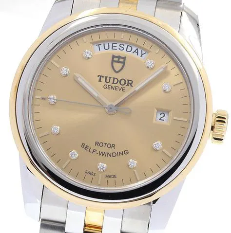 Tudor Glamour 56003 39mm yg Gold