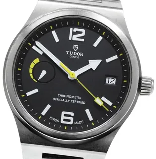 Tudor North Flag 91210N 40mm Stainless steel Black