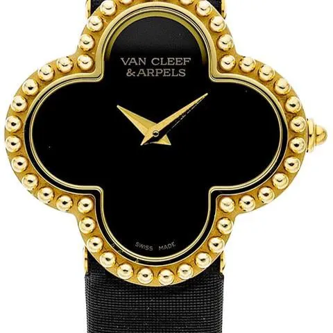 Van Cleef & Arpels Alhambra VCARD21900 26mm Yellow gold Black