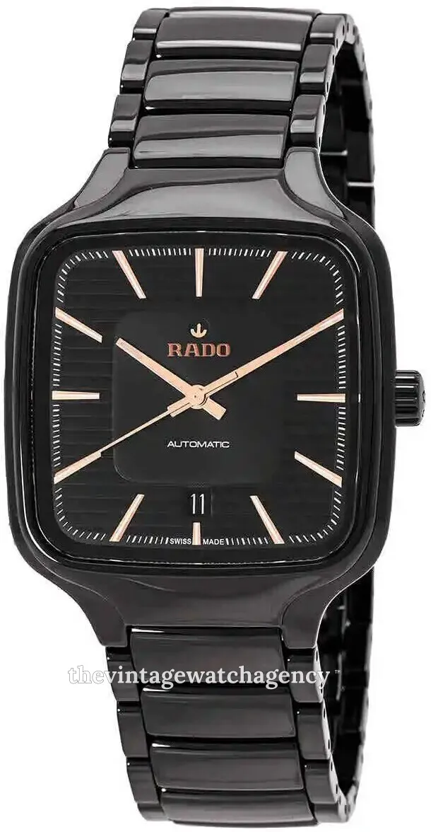 Rado True Square R27078172 Grey ceramic Black