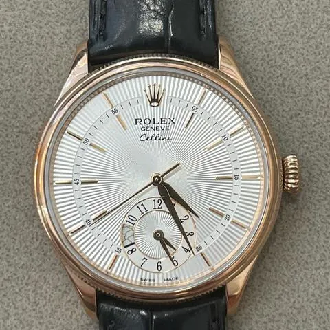 Rolex Cellini 50525-0008 39mm Rose gold Silver