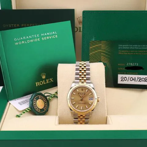 Rolex Datejust 31 278273 31mm Yellow gold and Stainless steel Champagne 1