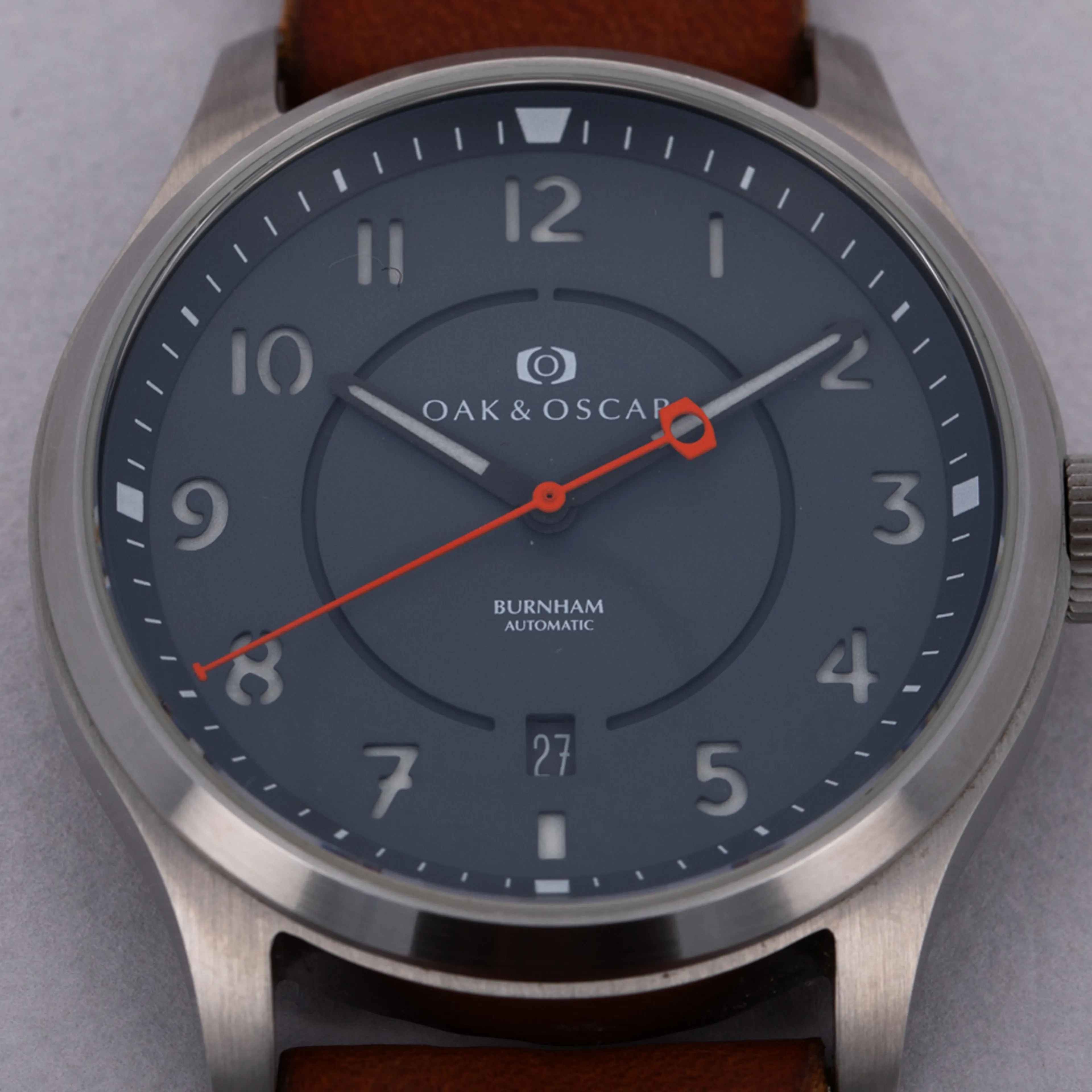 Oak and Oscar Burnham 42mm Stainless steel Grey 11