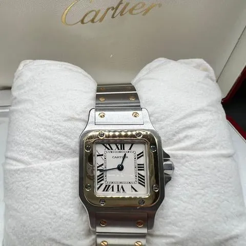 Cartier Santos Galbée 1567 24mm Stainless steel White