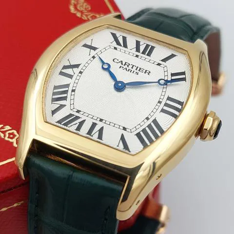 Cartier Tortue 2496C 34mm Yellow gold Silver 8