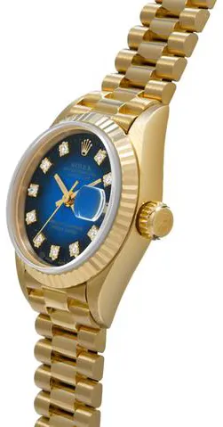 Rolex Datejust 69178G 26mm Yellow gold Blue 1