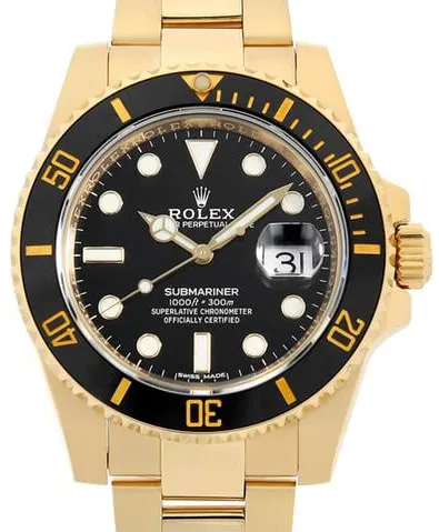 Rolex Submariner 116618LN 40mm Yellow gold Black