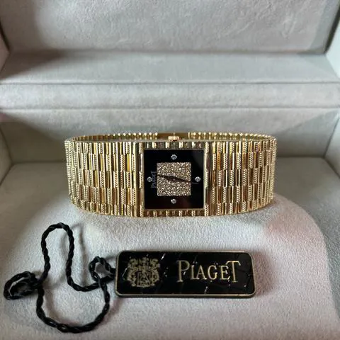 Piaget Polo 9352 23mm Yellow gold Black