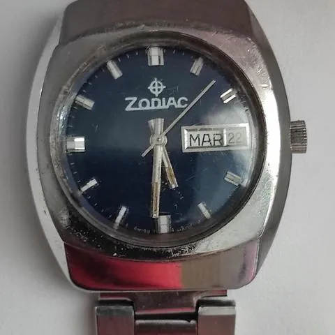 Zodiac 35mm Stainless steel Blue 2