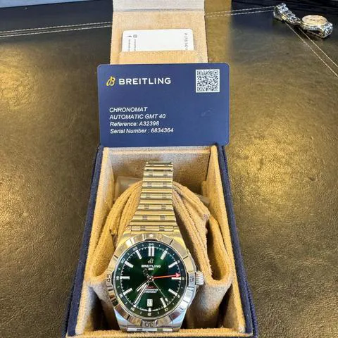 Breitling Chronomat A32398101L1A1 40mm Stainless steel Green 1