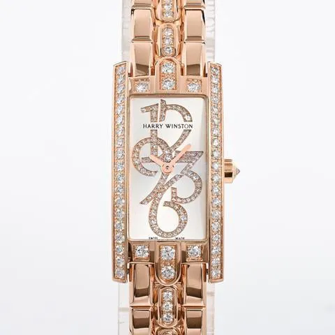 Harry Winston Avenue 332LQR 15.5mm Rose gold Silver