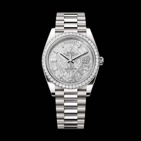 Rolex Day-Date 40 228349RBR 40mm White gold Meteorite