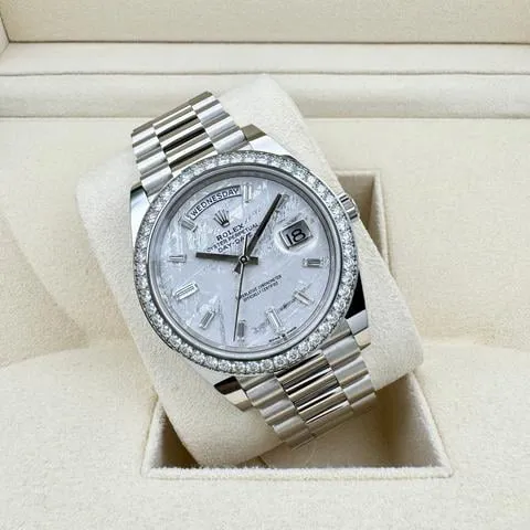 Rolex Day-Date 40 228349RBR 40mm White gold Meteorite 1