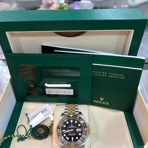 Rolex GMT-Master II 126713GRNR 40mm Yellow gold and Stainless steel Black