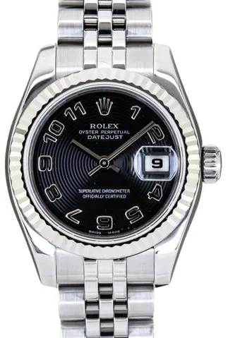 Rolex Lady-Datejust 179174 26mm Stainless steel Black