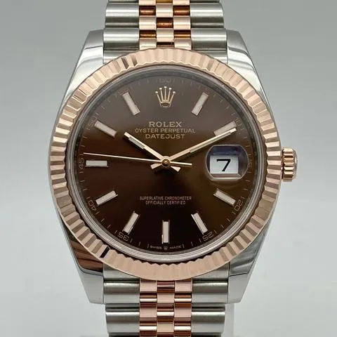 Rolex Datejust 41 126331 41mm Yellow gold and Stainless steel Brown