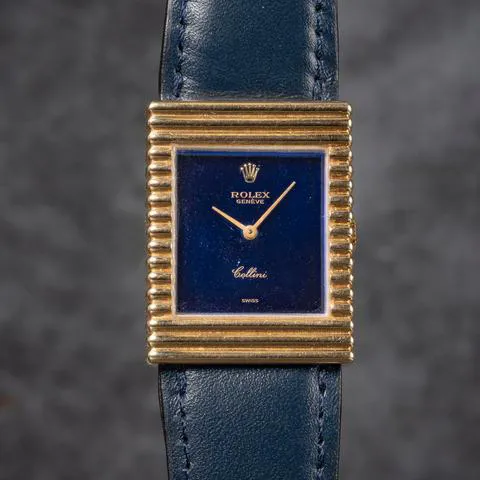 Rolex Cellini King Midas 4012 Yellow gold Blue