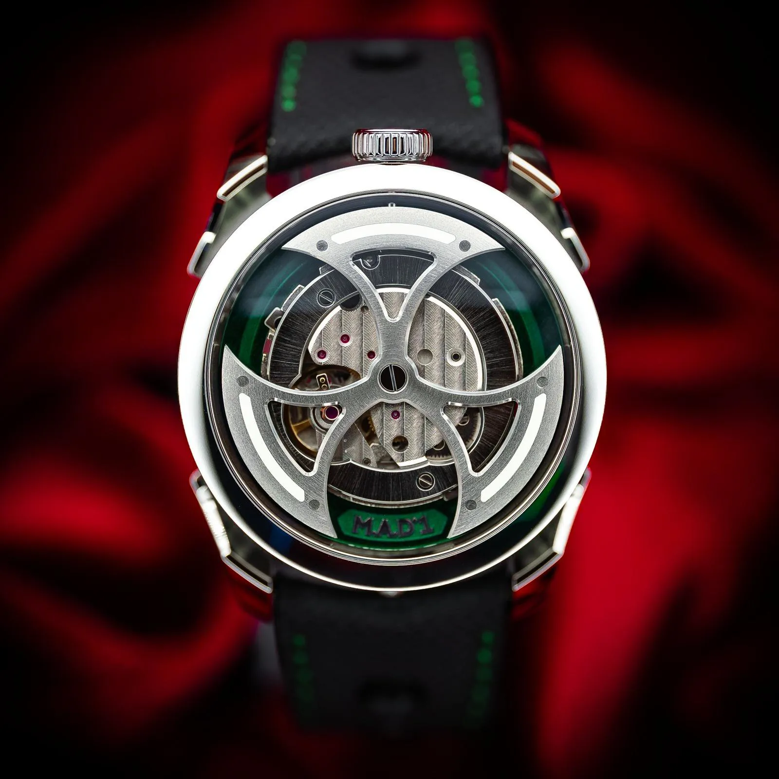 MB&F M.A.D.1 Green M.A.D.1 Green 42mm Stainless steel Skeletonized