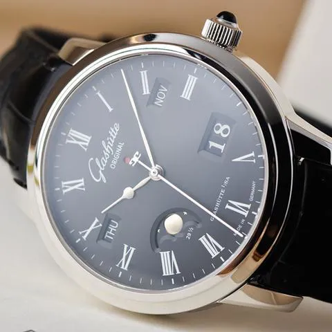 Glashütte Senator Perpetual Calendar 100-02-06-13-04 40mm Platinum Black