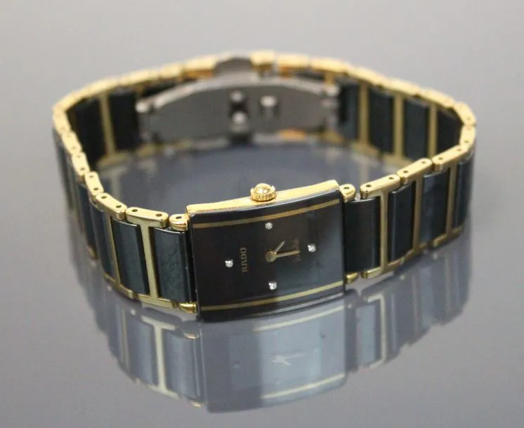 Rado Diastar 70mm Ceramic and Gilt-metal Black