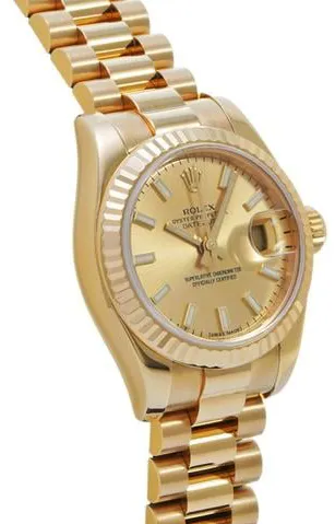 Rolex Lady-Datejust 179178 26mm Yellow gold Champagne 2