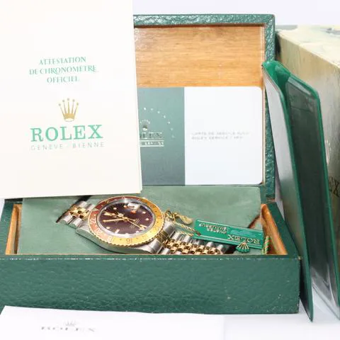 Rolex GMT-Master 16573 40mm Yellow gold and Stainless steel Black 8