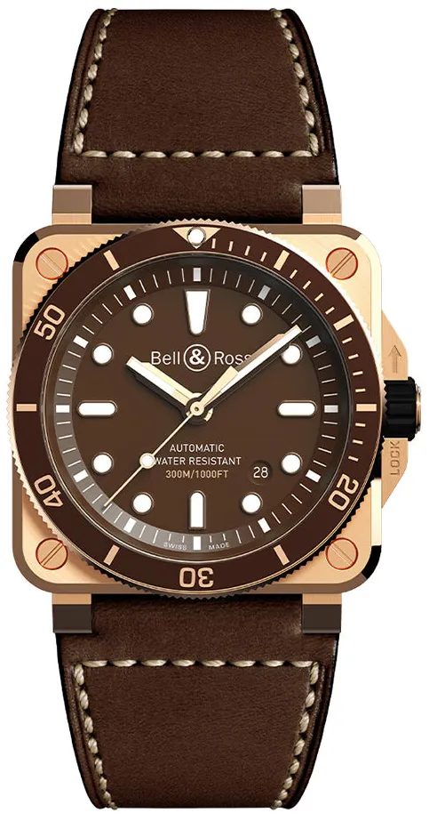 Bell & Ross Instruments BR0392-D-BR-BR/SCA 42mm Bronze Brown