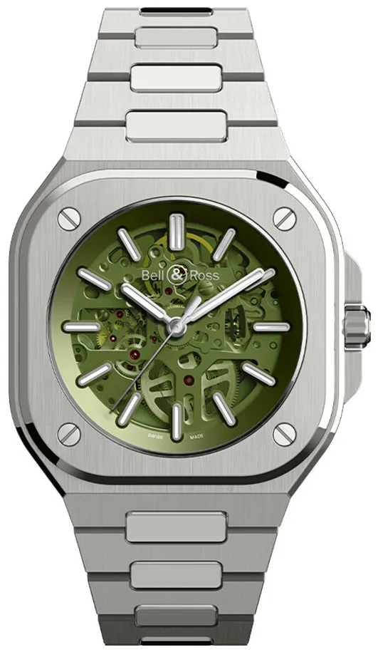 Bell & Ross Urban BR05A-GN-SKST/SST Stainless steel Green