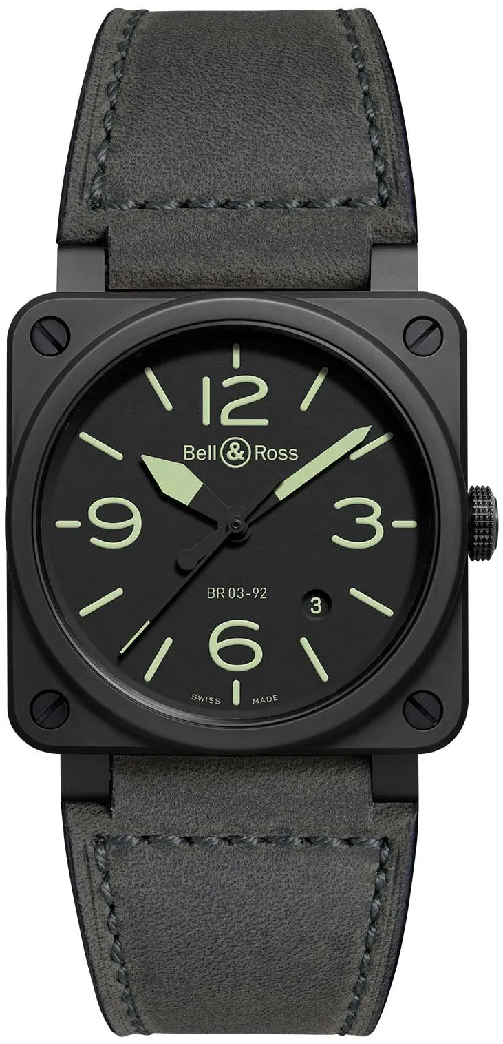 Bell & Ross Instruments BR0392-BL3-CE/SCA Ceramic Black