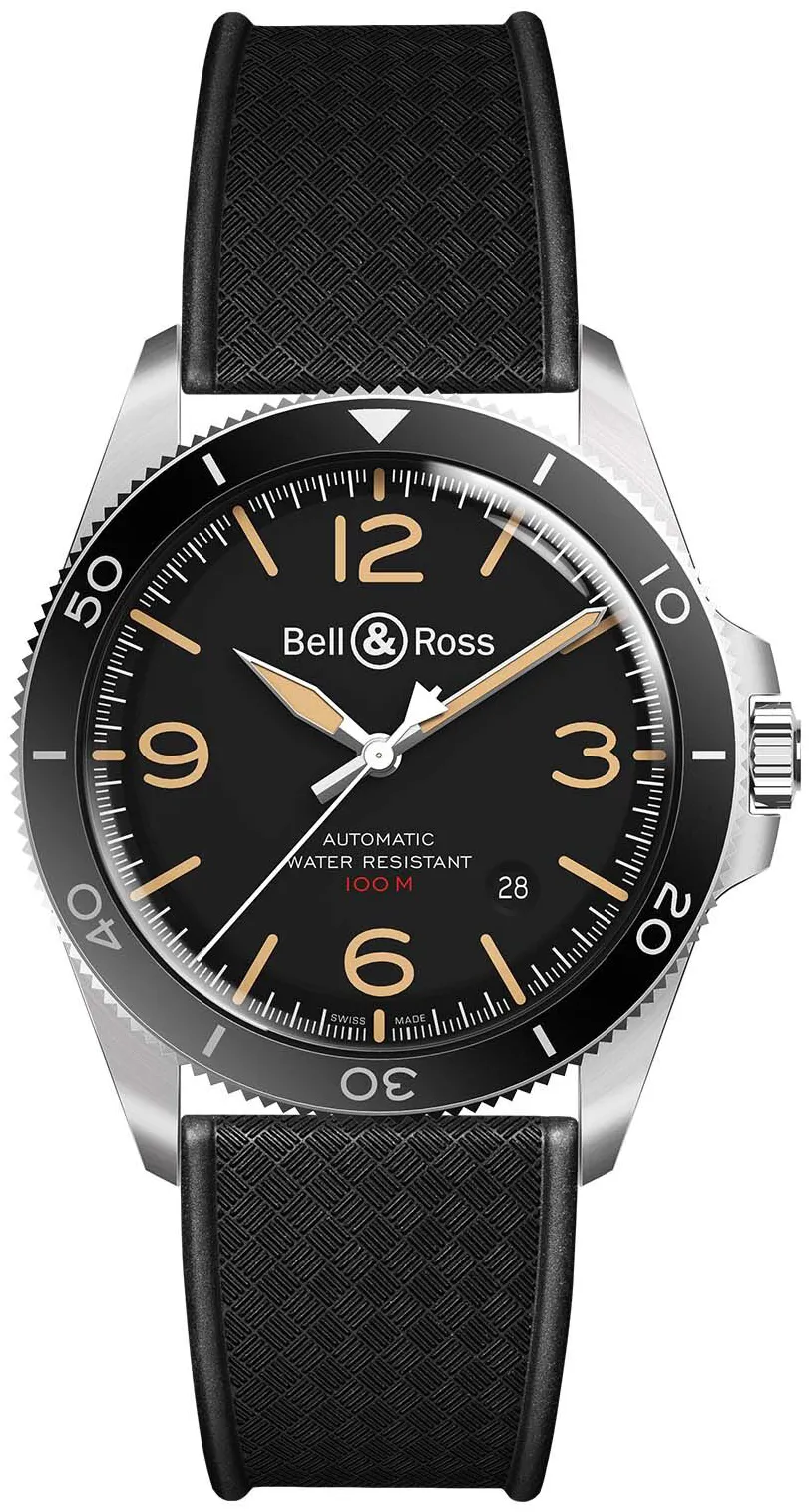 Bell & Ross BR V2 BRV292-HER-ST/SRB 41mm Stainless steel Black