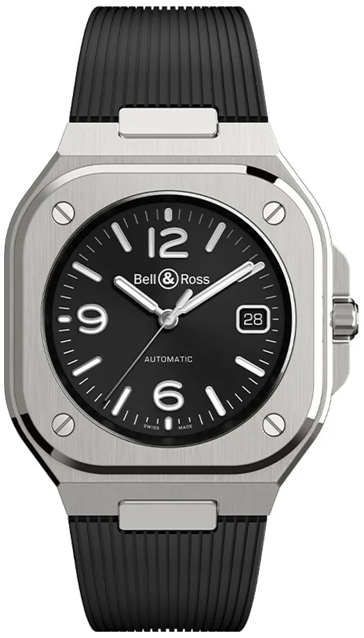 Bell & Ross Instruments BR05A-BL-ST/SRB Stainless steel Black