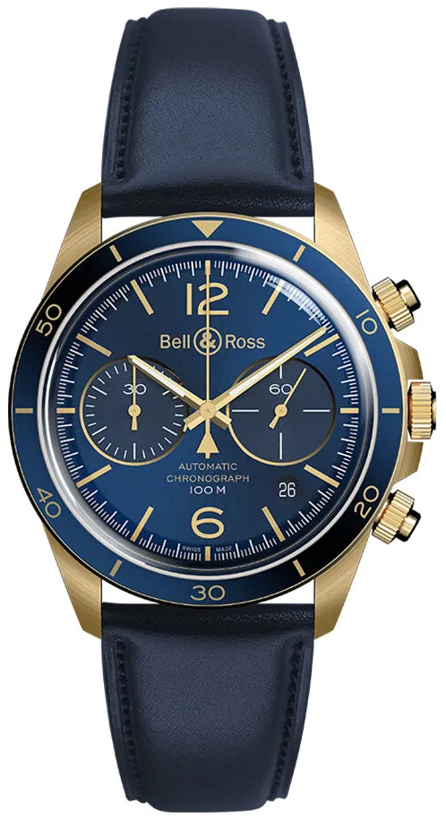 Bell & Ross BR V2 BRV294-BLU-BR/SCA 41mm Bronze Blue