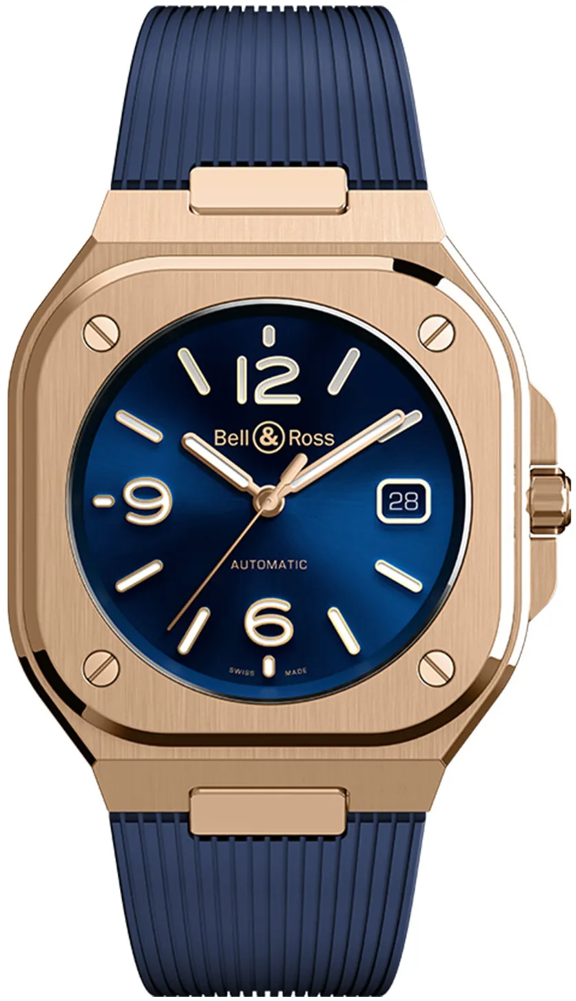 Bell & Ross Urban BR05A-BLU-PG/SRB Rose gold Blue 1