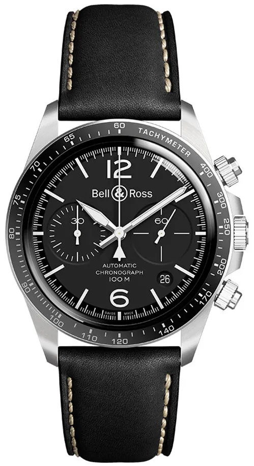 Bell & Ross Vintage BRV294-BL-ST/SCA 41mm Stainless steel Black