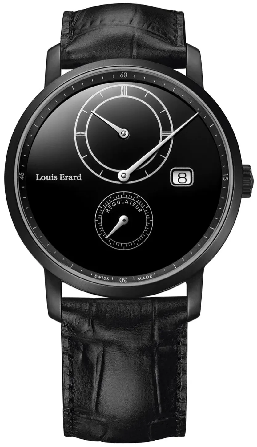 Louis Erard Excellence 86236NN22.BDCN51 42mm Black DLC Black