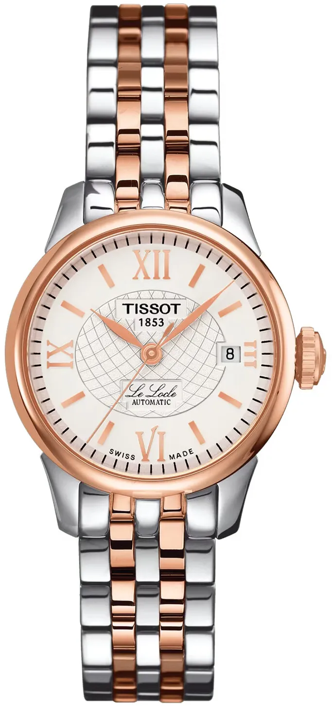 Tissot Le Locle T41218333 25mm Rose gold and Black DLC Silver