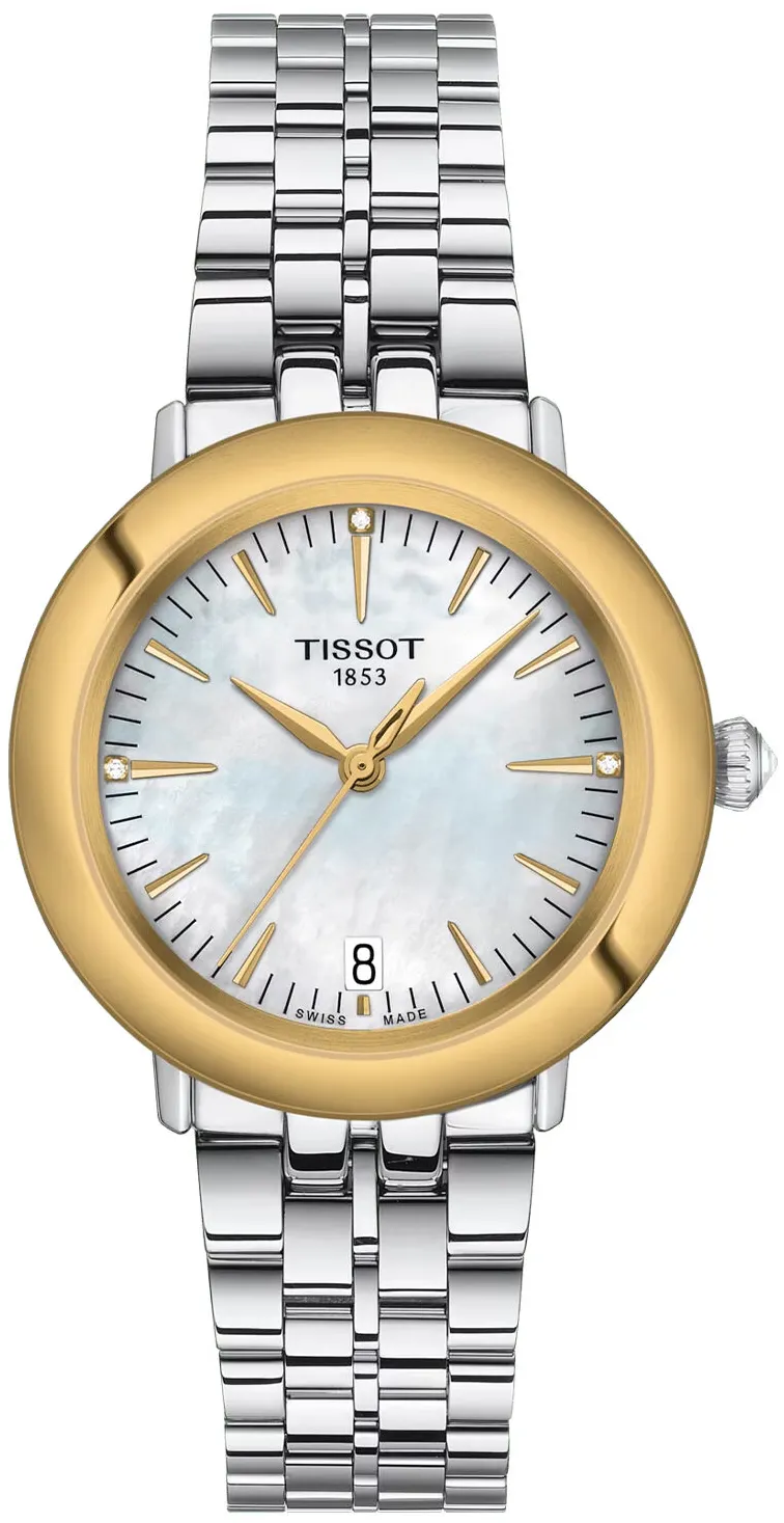 Tissot T-Gold T929.210.41.116.01 33mm Stainless steel White Mother of Pearl