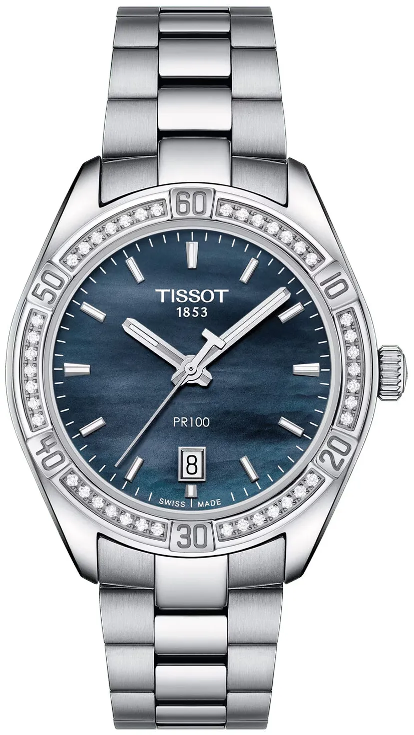 Tissot PR 100 T101.910.61.121.00 36mm Stainless steel Black mother-of-pearl