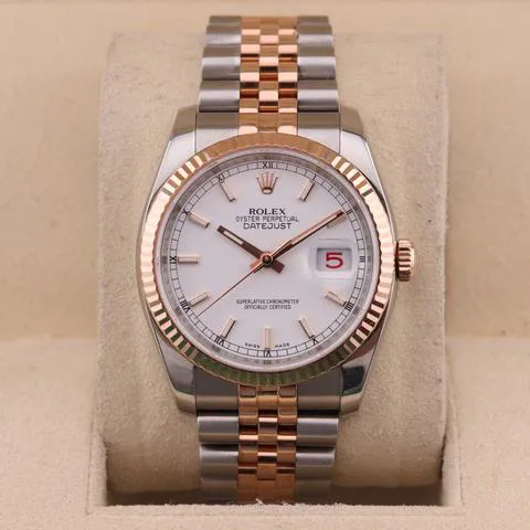 Rolex Datejust 36 116231 36mm Yellow gold and Stainless steel White