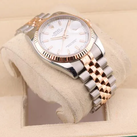 Rolex Datejust 36 116231 36mm Yellow gold and Stainless steel White 4