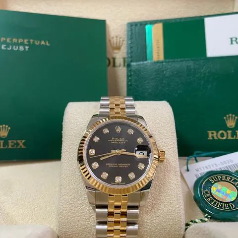 Rolex Datejust 31 178273 31mm Yellow gold and Stainless steel Black