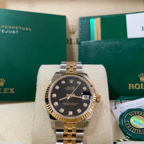 Rolex Datejust 31 178273 31mm Yellow gold and Stainless steel Black 15