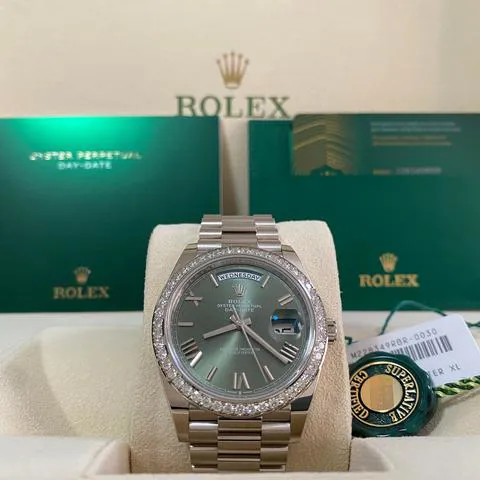 Rolex Day-Date 40 228349RBR 40mm White gold Green