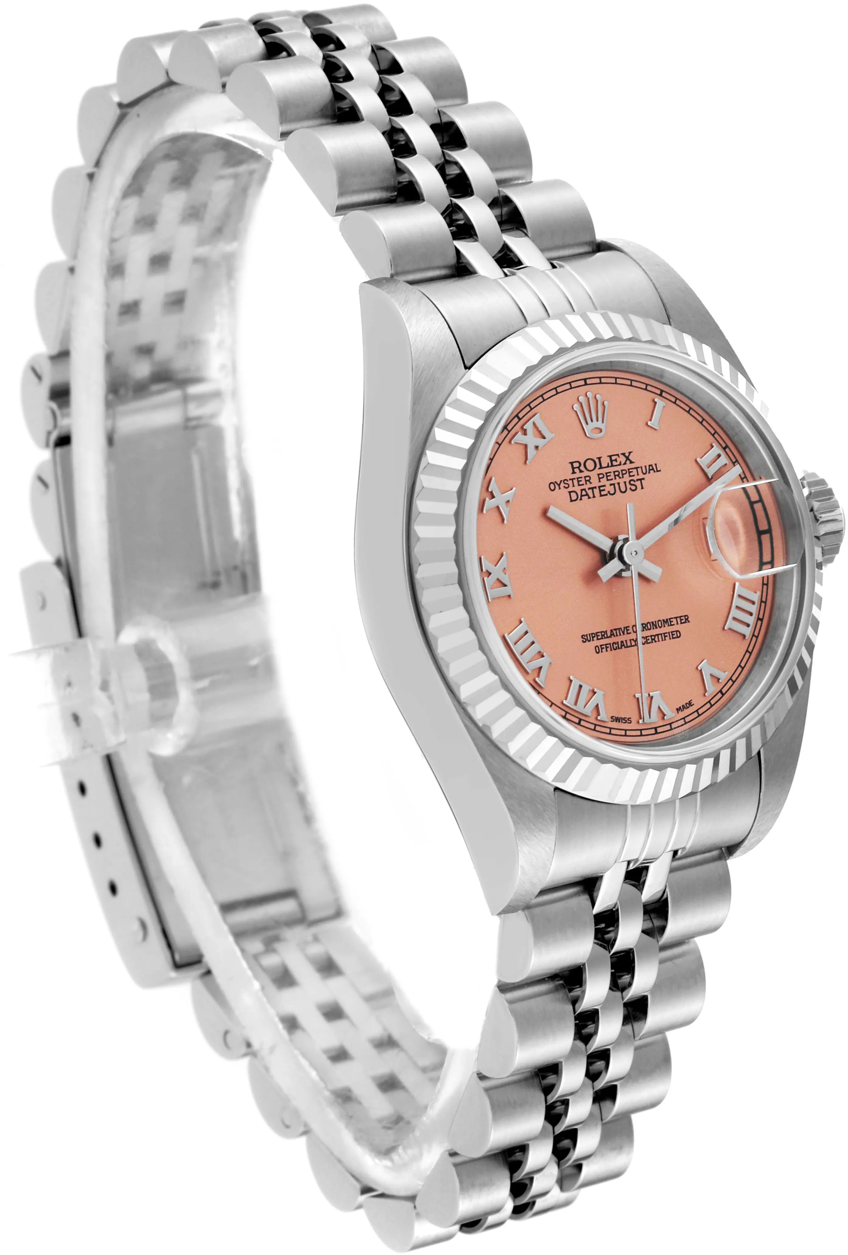 Rolex Lady-Datejust 79174 26mm Stainless steel Salmon 2